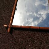 Antique bamboo mirror 63x43cm