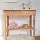 Raw wood console