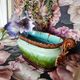 19th century French Art Nouveau planter in barbonite ceramic and m
