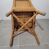 Rattan and wicker chair