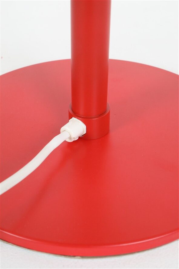 Rare lampe de bureau/table Lyskær rouge / design danois moderne / années 1970 / 1980 / postmoderne