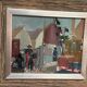 Original Swedish Oil On Panel – "Village Motif" – Signed – Framed