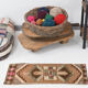 Brown Vintage Door Mat Rug
