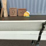 Garden bench old cast iron feet