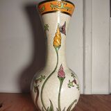 Longwy enamel vase