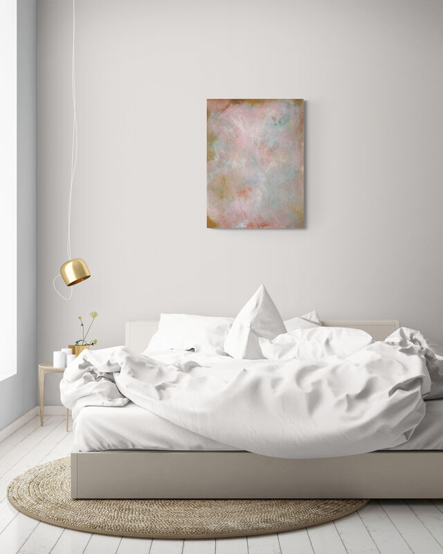 The Clouds II - abstract art painting,