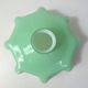 Old pendant lamp opaline glass chandelier vintage mint green lampshade