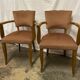Fauteuil Bridge velours beige rosé