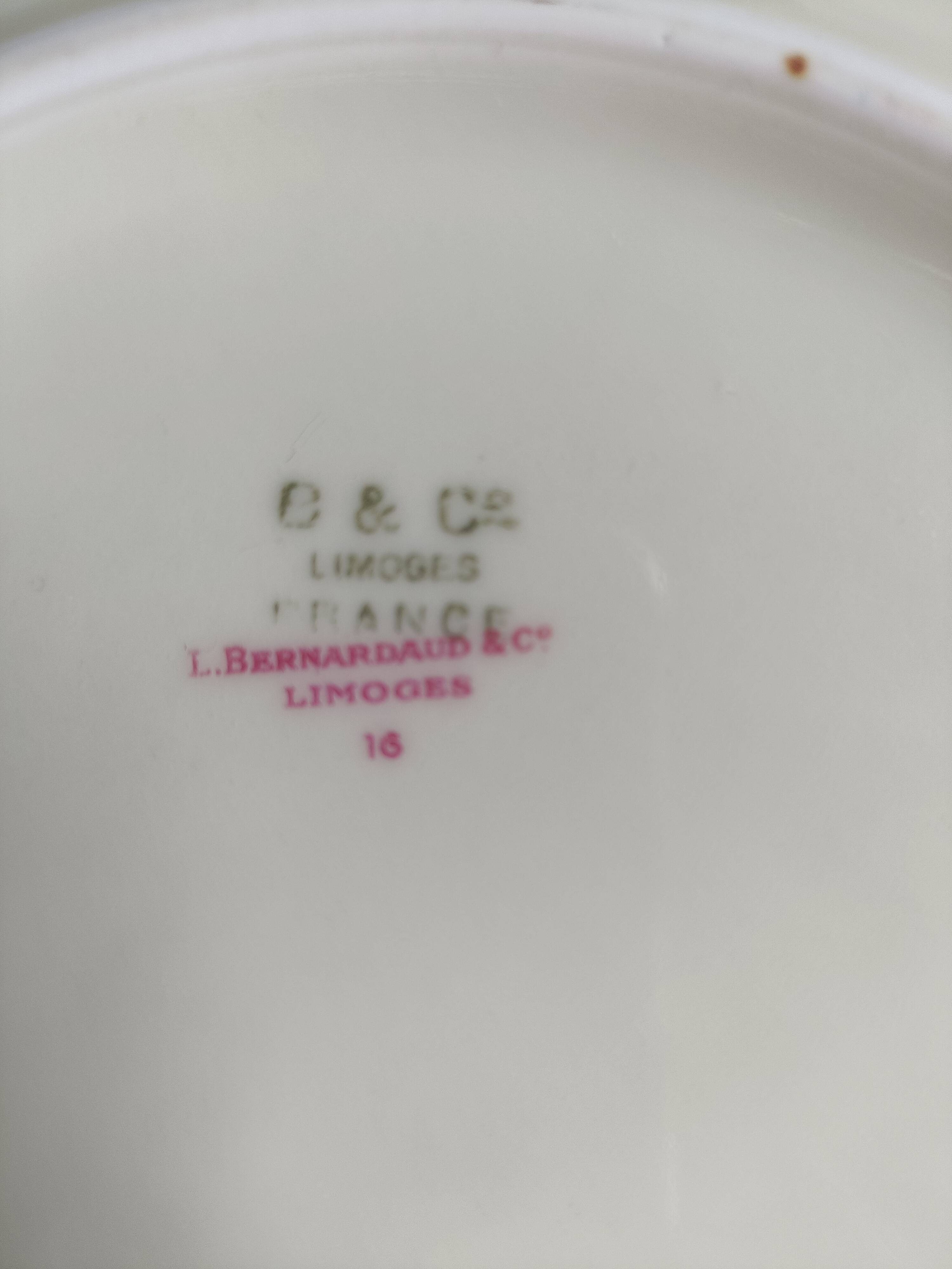 6 dessert plates Bernardaud Bengali model