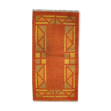 Vintage Persian gabbeh handmade carpet 71cm x 138cm 1970s, 1C470