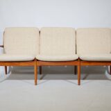 Danish Design Teak Sofa Couch Three-Seater by Svend Aage Eriksen for Glostrup, 1960s