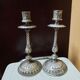 Pair of silver candle holders