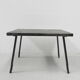 Brutalist coffee table with slate top
