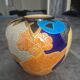 Round vase Émaux de Longwy - 'Theos' decor by Umberto - Art Deco