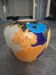 Round vase Émaux de Longwy - 'Theos' decor by Umberto - Art Deco
