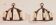 Pair of wrought iron wall sconces in medieval style