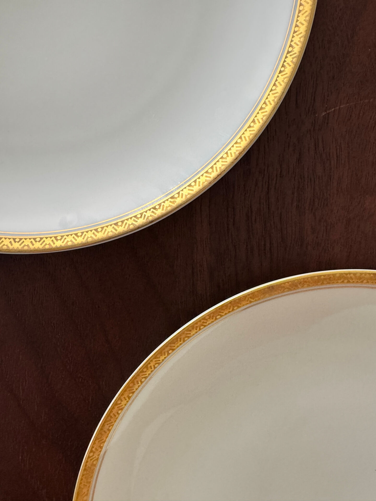 Set of 4 Krautheim for Richard Ginori Porcelain Dessert Plates