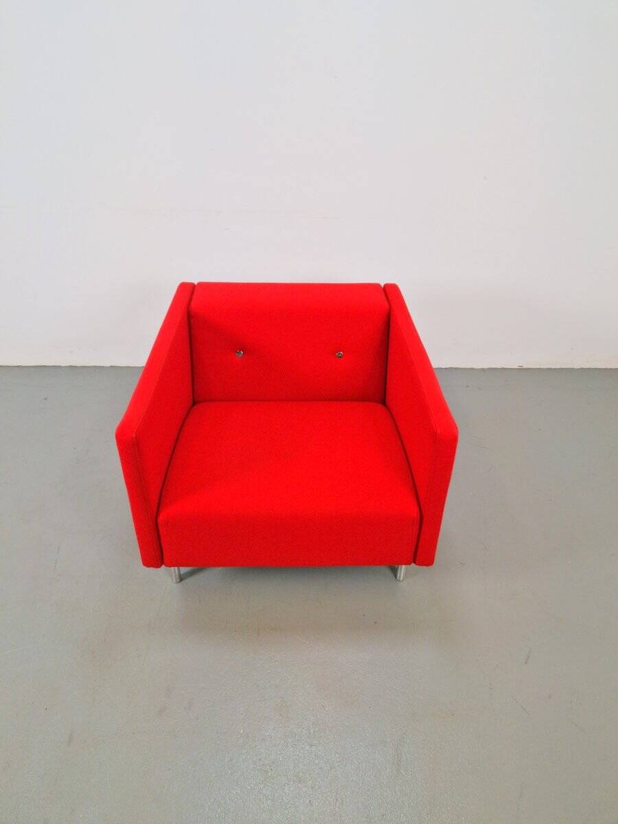 Dutch Modern Red Bottoni Armchair by Marcel Wanders for Moooi, 2010s