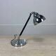 Modernist Art Deco desk lamp, chrome metal, 1930s/40s