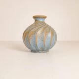 Paire de vases en céramique "Turkos" de style milieu du siècle, Ewald Dahlskog, Bo Fajans, Suède