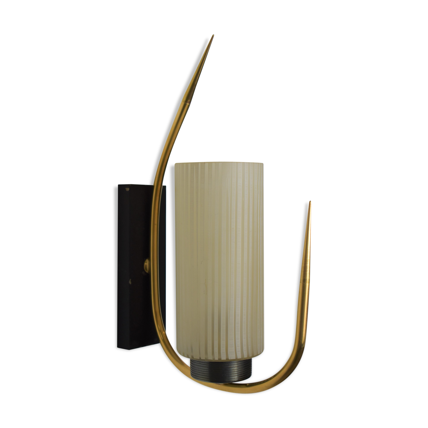 Vintage brass tip wall light