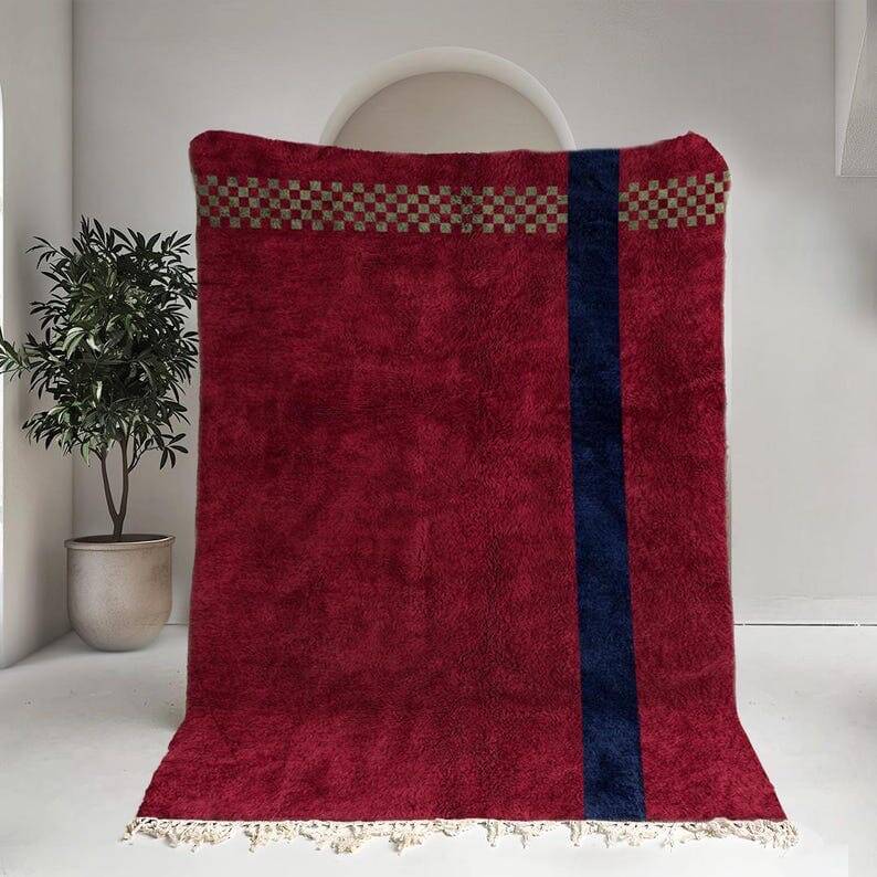 Beni Ouraine handwoven rug, traditional style, size 150 x 250 cm