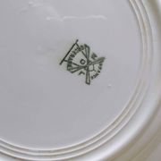 6 Vintage Moulin des Loups Gold-Edged Dinner Plates