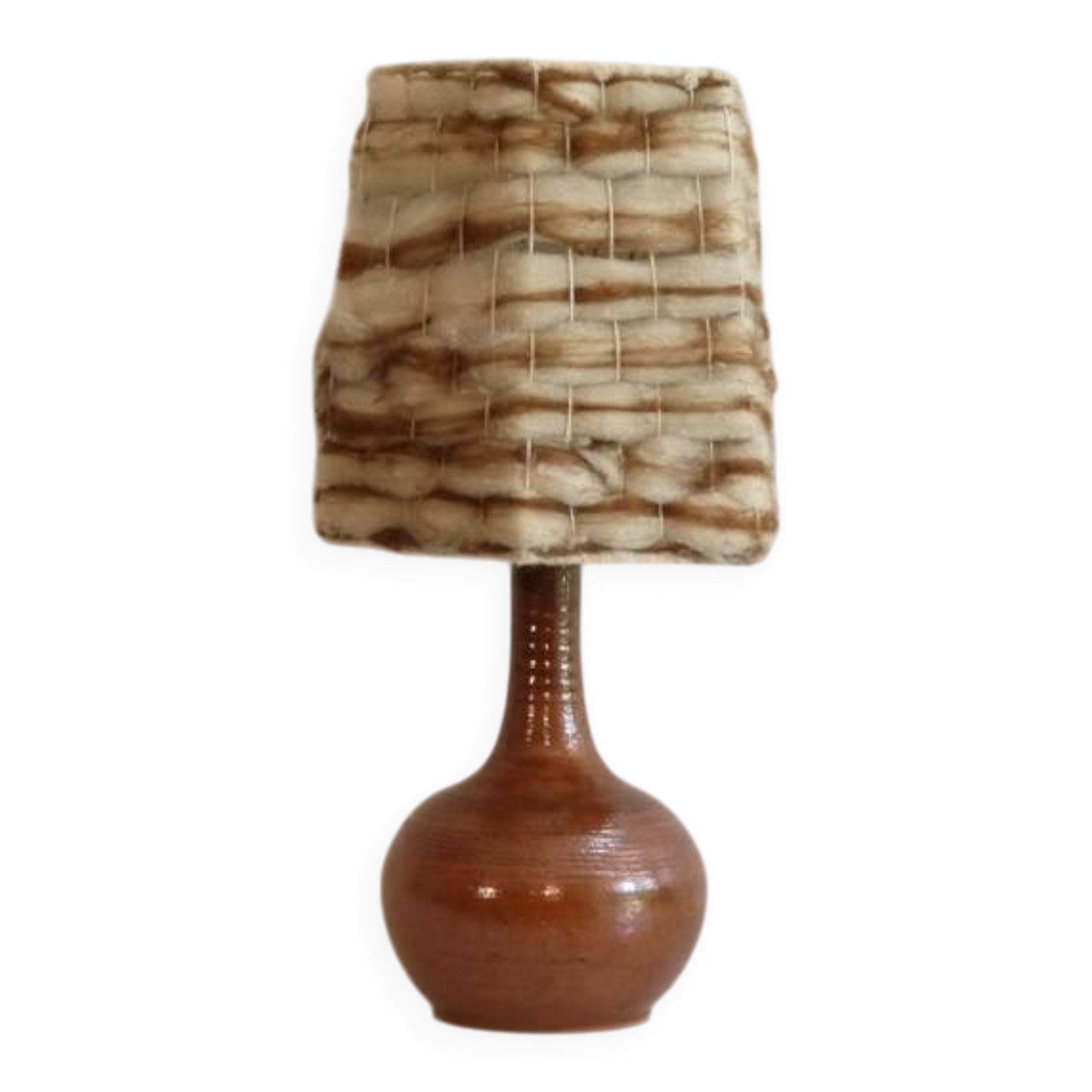 Terracotta lamp turned 1960