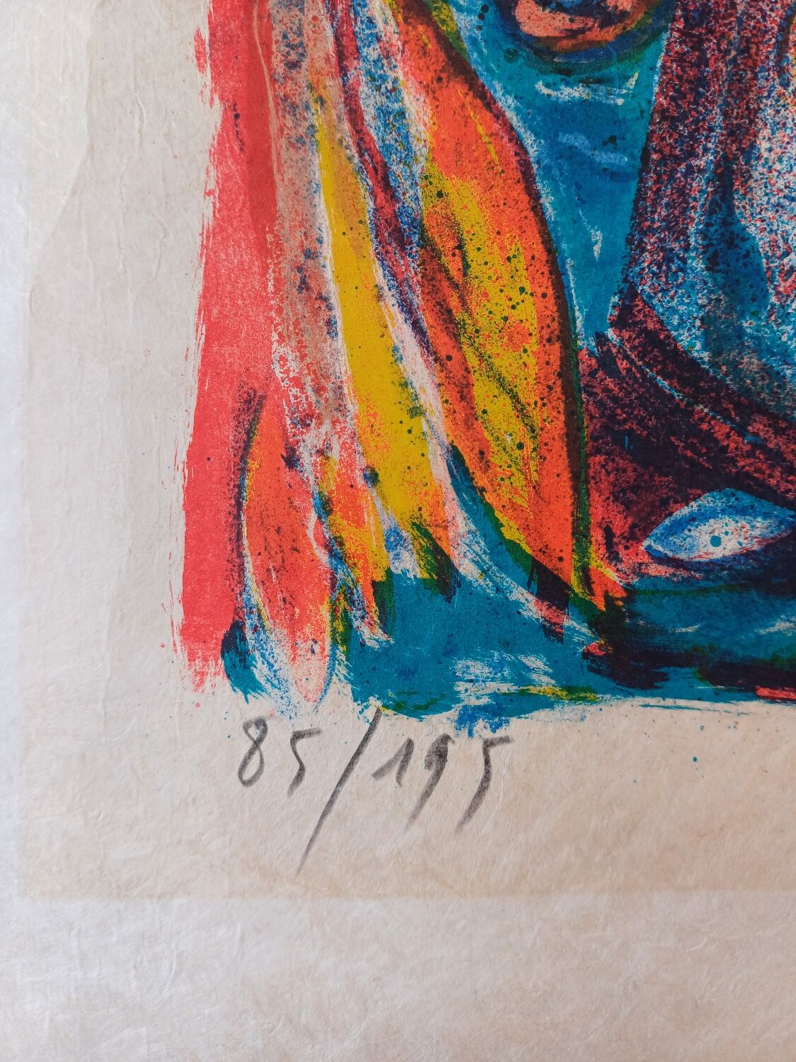 Lithographie de Raya Sorkine "la Palette" 85/195