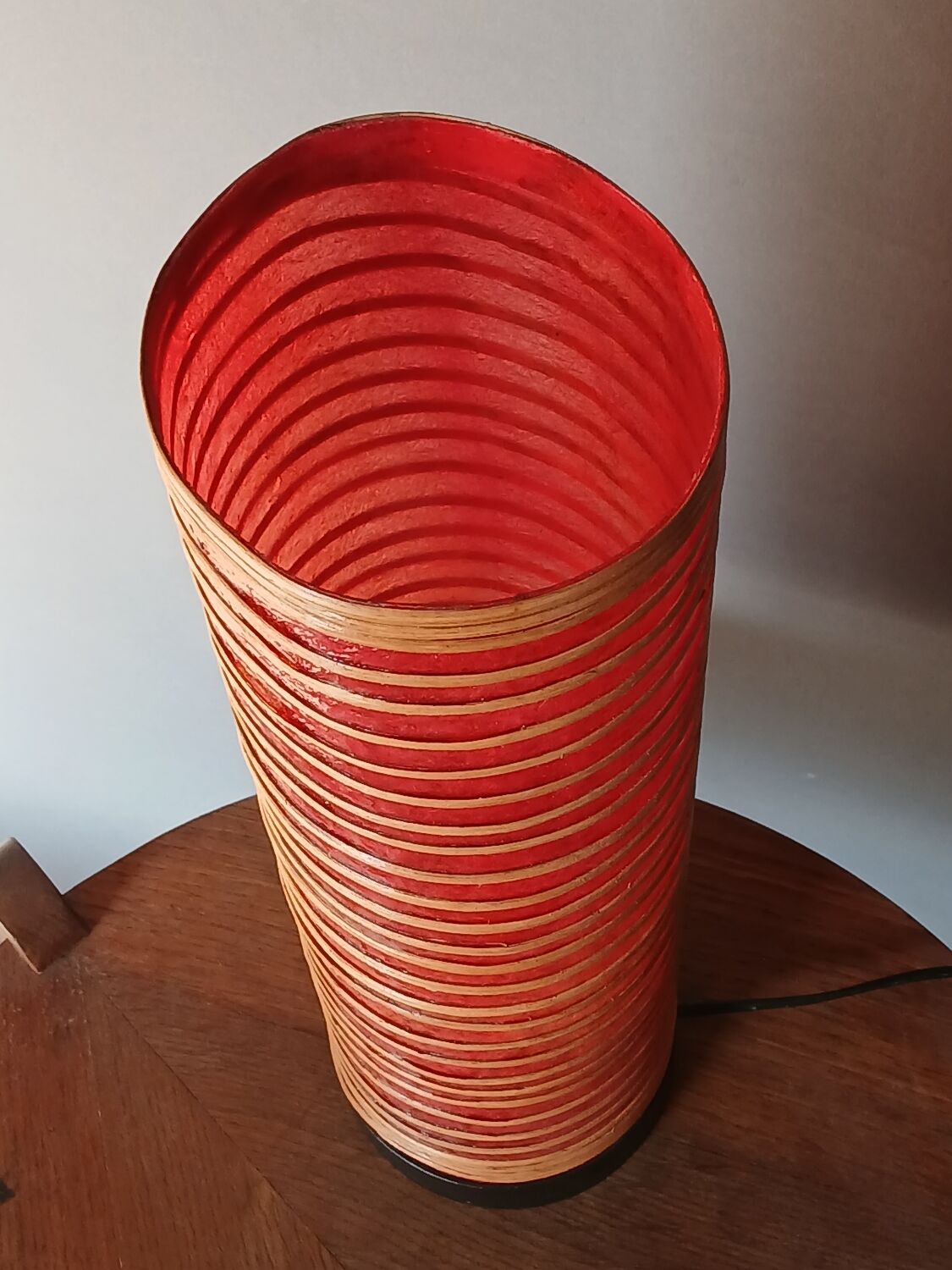 Fibreglass lamp from the 50s/60s.