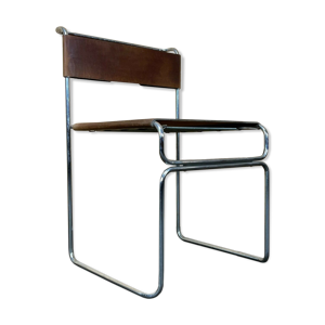 Chaise vintage en daim