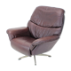 Large scandinavian adjustable leather armchair by peem, 1970s, finland