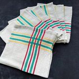 6 Basque linen napkins
