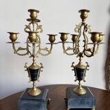 Pair of 5-light candelabra in Empire style