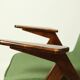 Paire de fauteuils vintage royale vert velvet Chierowski design