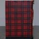 Victorian Commode with Tartan Upholstery and Marble Top