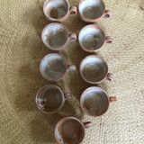 Series of 9 cups of sandstone