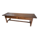 Farm table, solid oak console, late 18th to early 19th century.