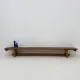 Vintage solid wooden school bench, 1970s