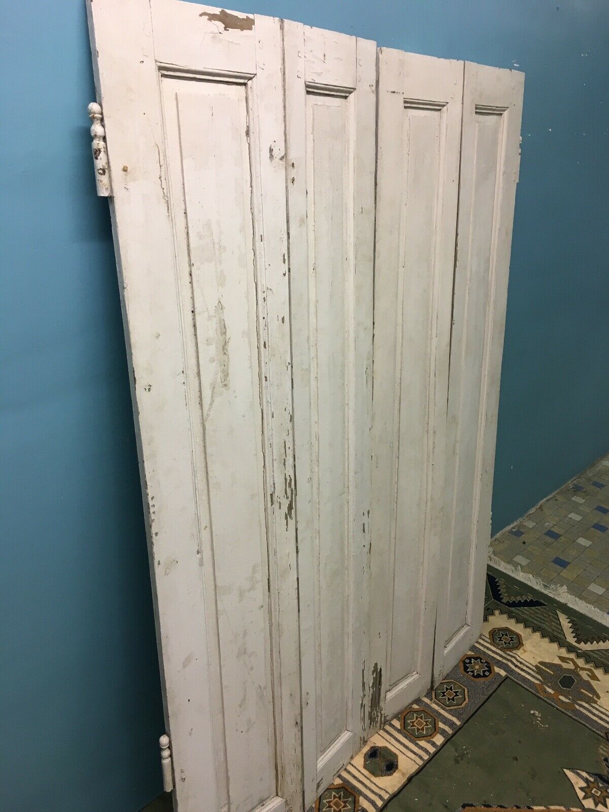 Volet intérieur ancien en bois début XXème