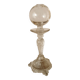 Candle holder blown glass lace lamp
