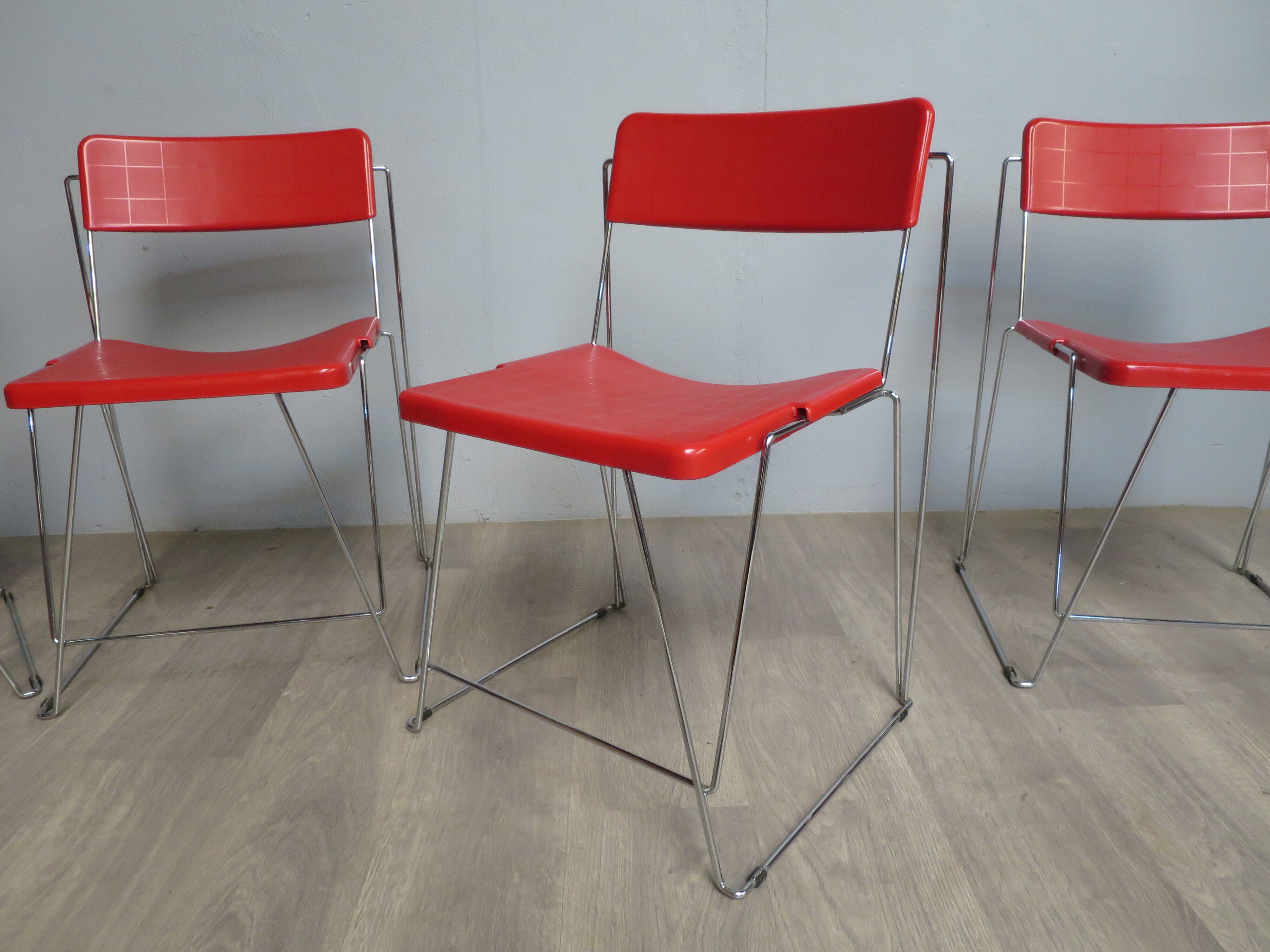 Set of 4 chairs V line Magis by Andries and Hiroko Van Onck