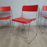 Set of 4 chairs V line Magis by Andries and Hiroko Van Onck