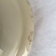 Plat creux ancien Badonviller décor tulipes