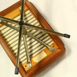 Matador swivel leather chair with ottoman by Aage Christiansen for Erhardsen & Andersen, 1960s