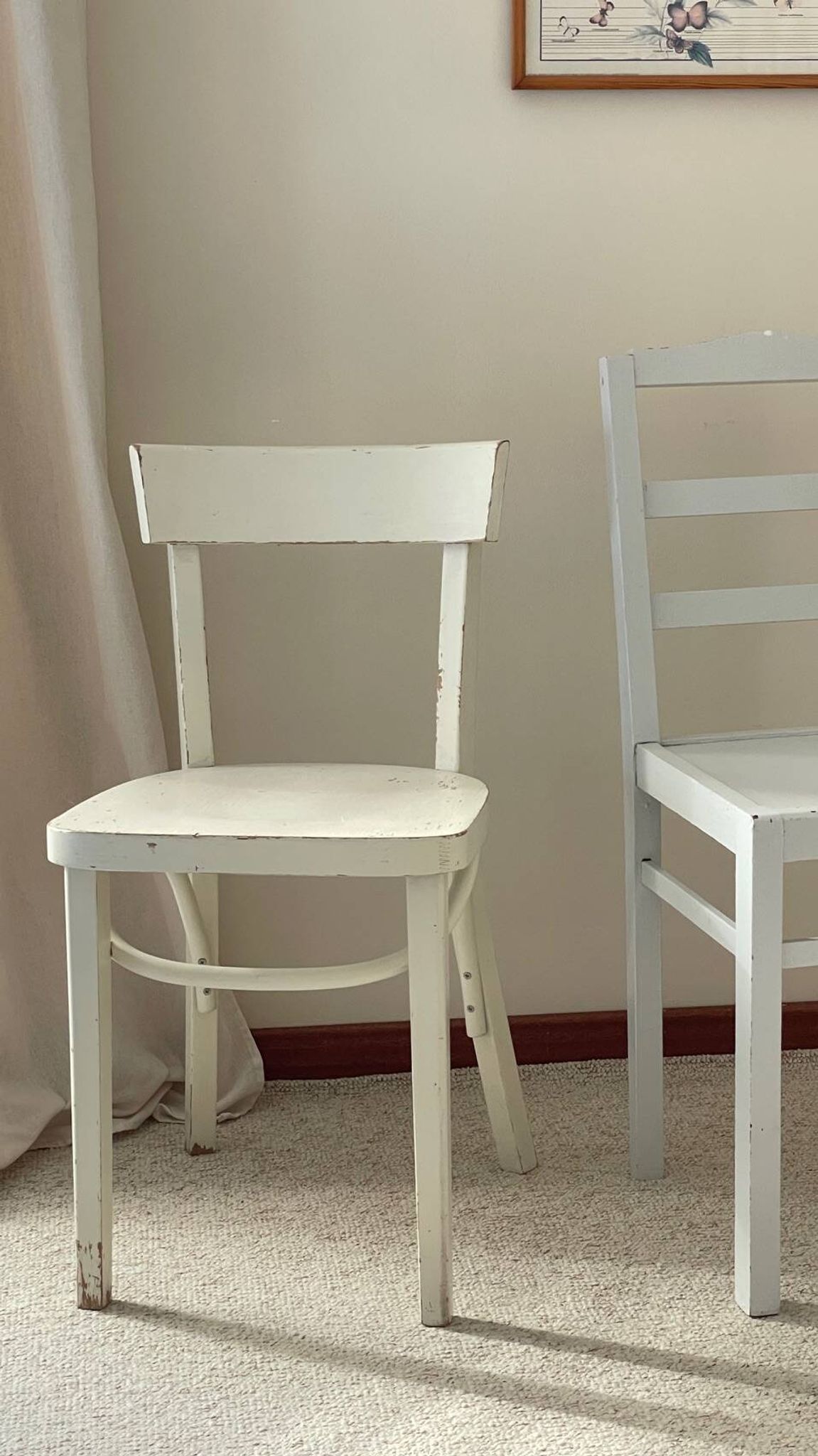 Pair of vintage bistro chairs
