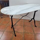 Bistro table with marble top