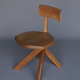 S34 Elm Chair by Pierre Chapo, 1980s