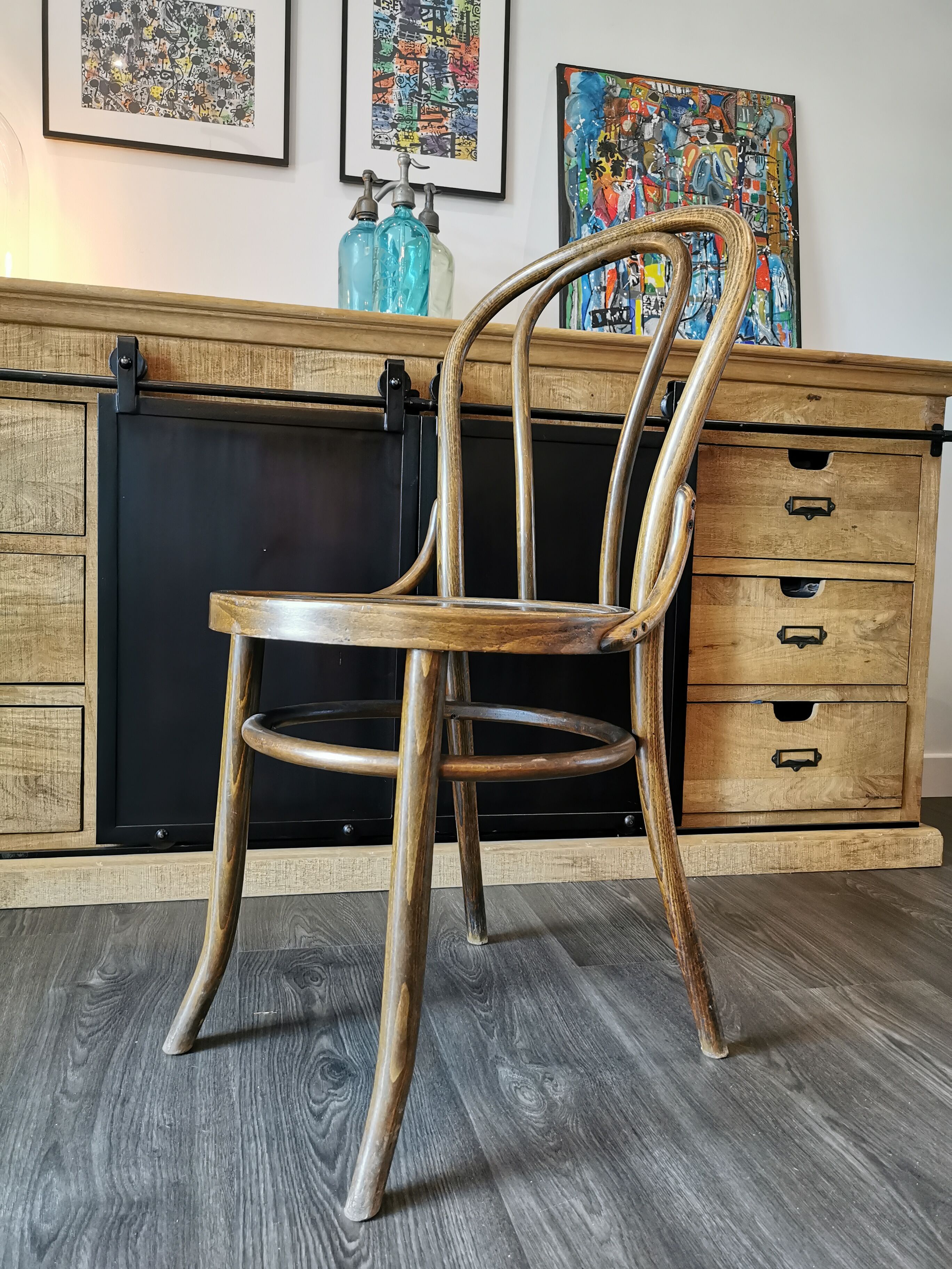 Set of 10 bistro chairs