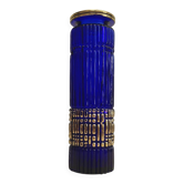 Vase vintage bleu cobalt et or- August Walther & Söhne 1950